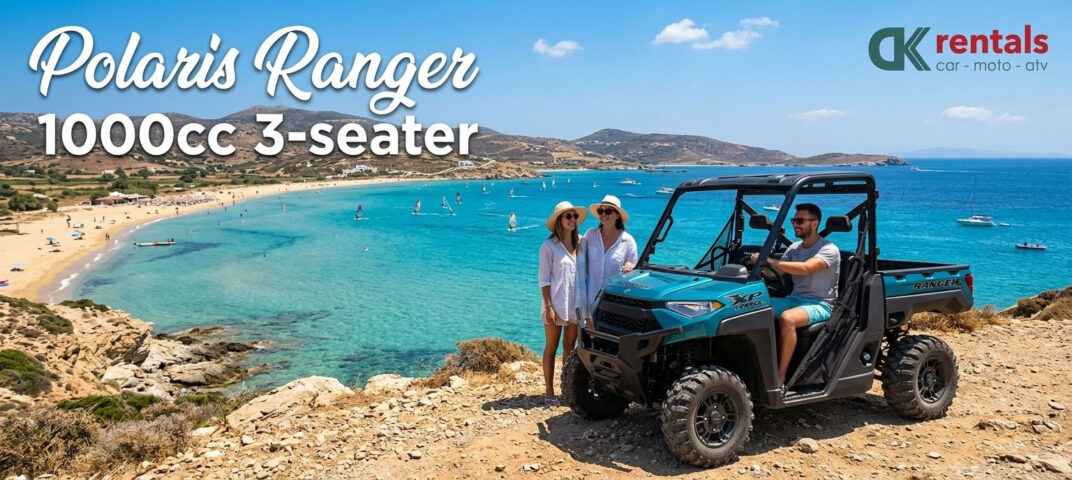 Polaris Ranger 1000cc 3-Seater Buggy Rental in Paros